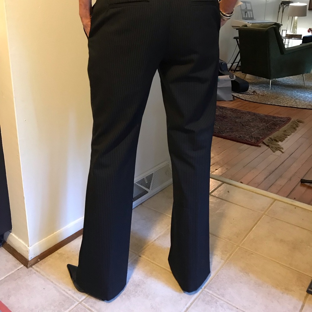 Blk pinstripe Banana republic pants, Ryan fit sz 6